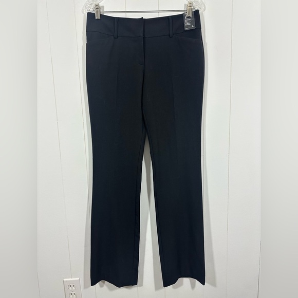 NWT 7th Avenue Design Studio Sz 4 Barely Bootcut Modern Fit Stretch Black Pants - Picture 1 of 10